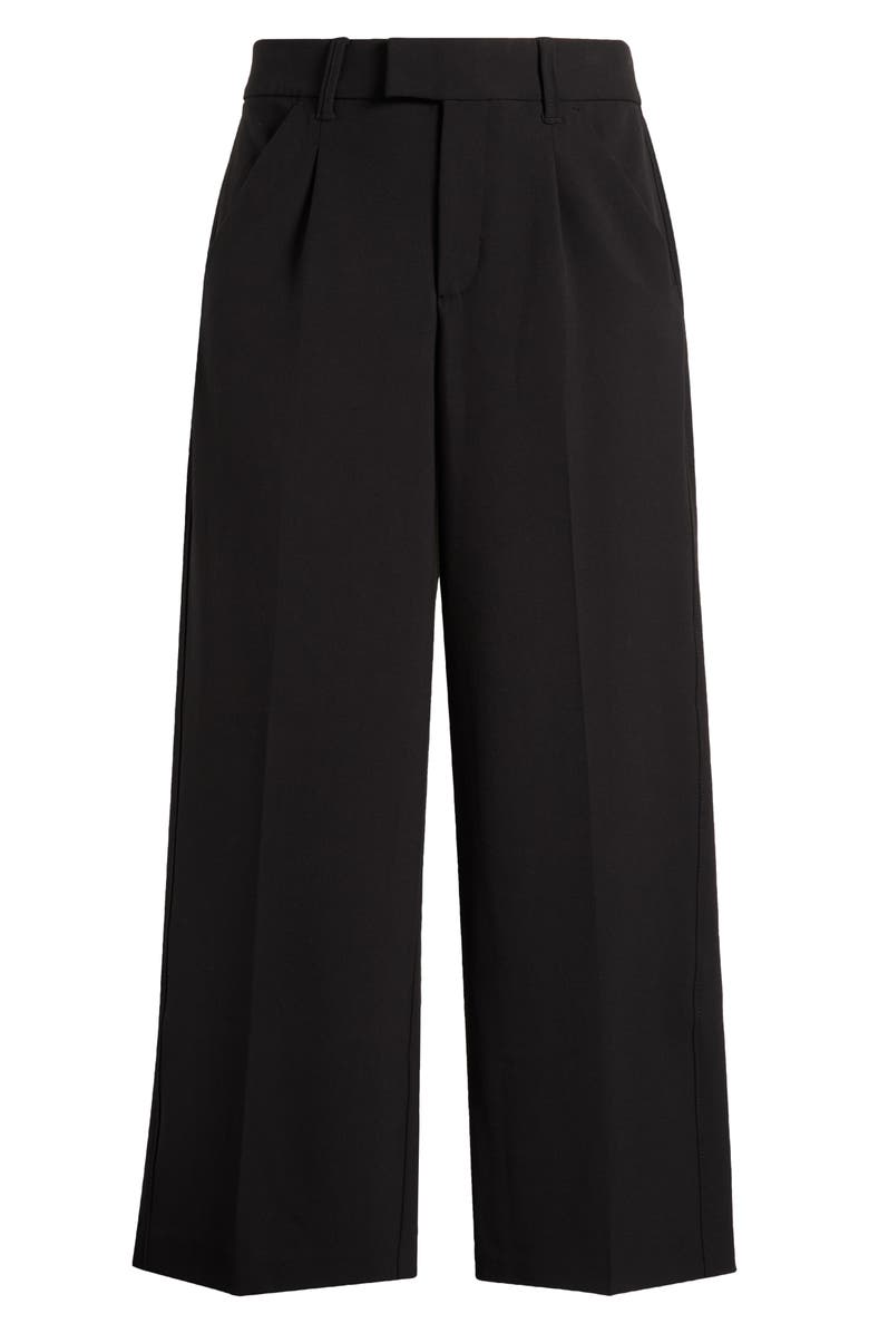 Wit & Wisdom 'Ab'Solution Skyrise Pleated Wide Leg Pants, Alternate, color, Black