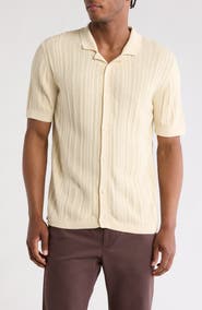 Civil Society Sweater Knit Button-Up Resort Shirt