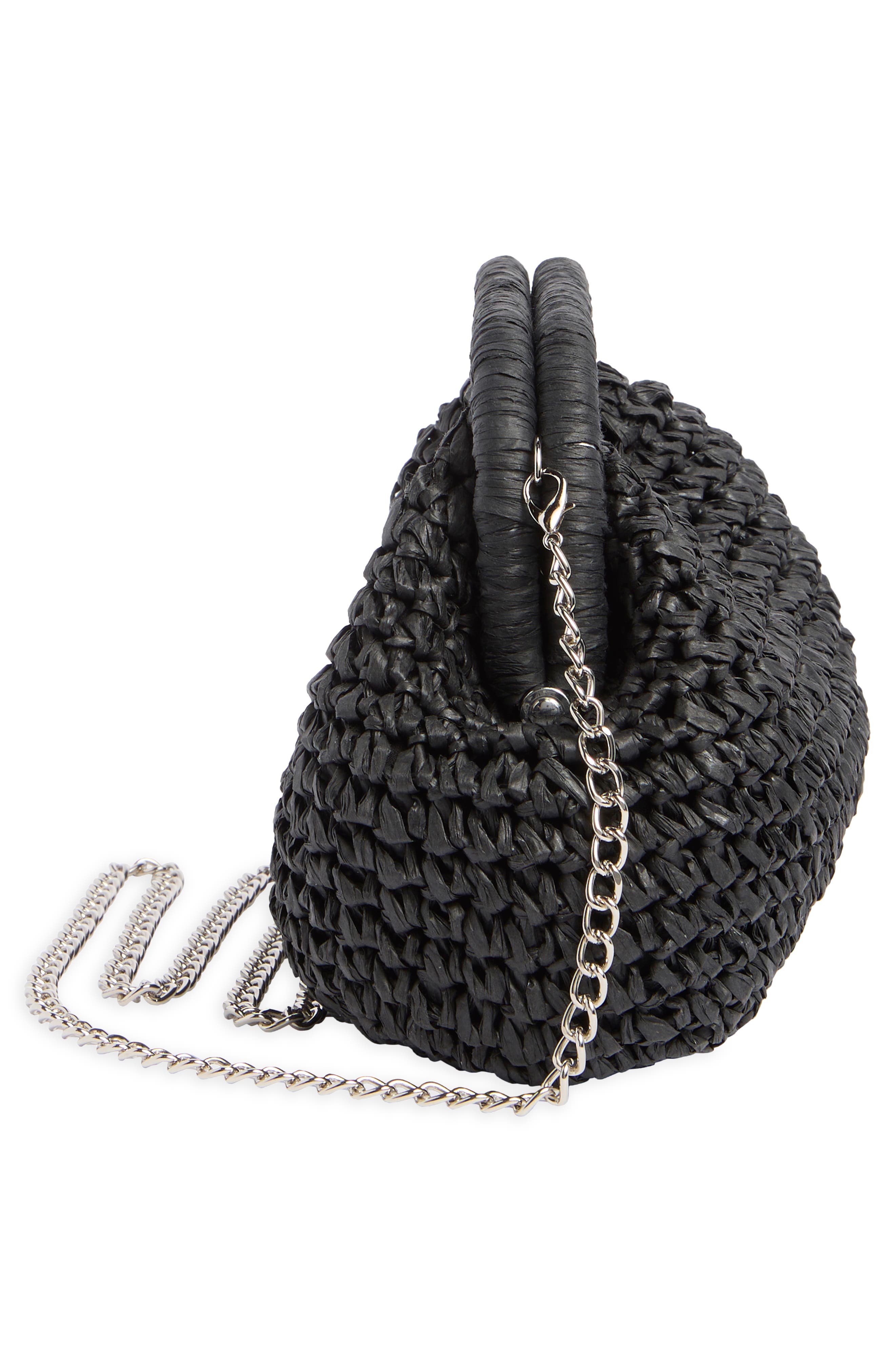 BCBG Raffia Clutch, Alternate, color, 