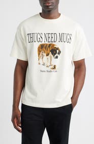 SANTO STUDIO Thugs Need Mugs Graphic T-Shirt