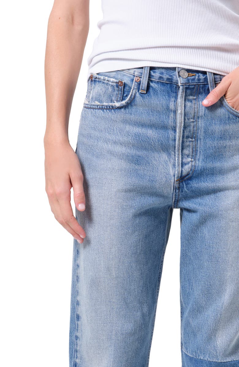 AGOLDE '90s Mid Rise Relaxed Straight Leg Jeans, Alternate, color, Session Mid Indigo