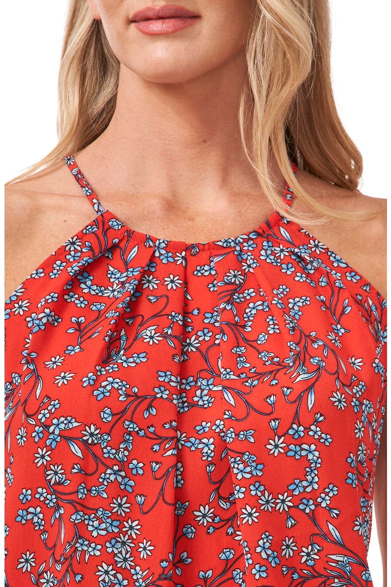 Sunset Blossom Halter Top, Alternate, color, CORAL SUNSET