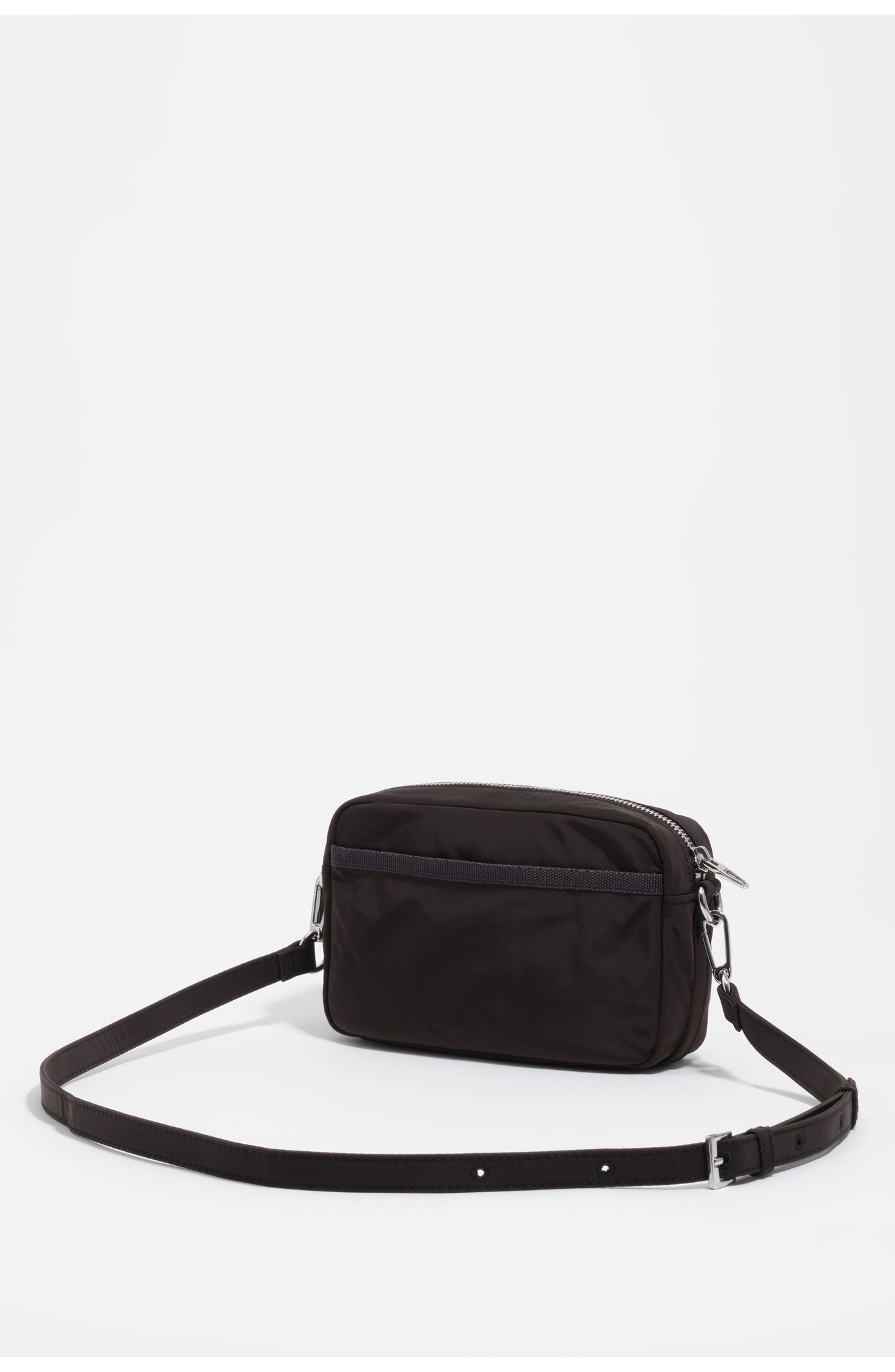 Bimba y Lola Compact Nylon Crossbody, Alternate, color, Charcoal