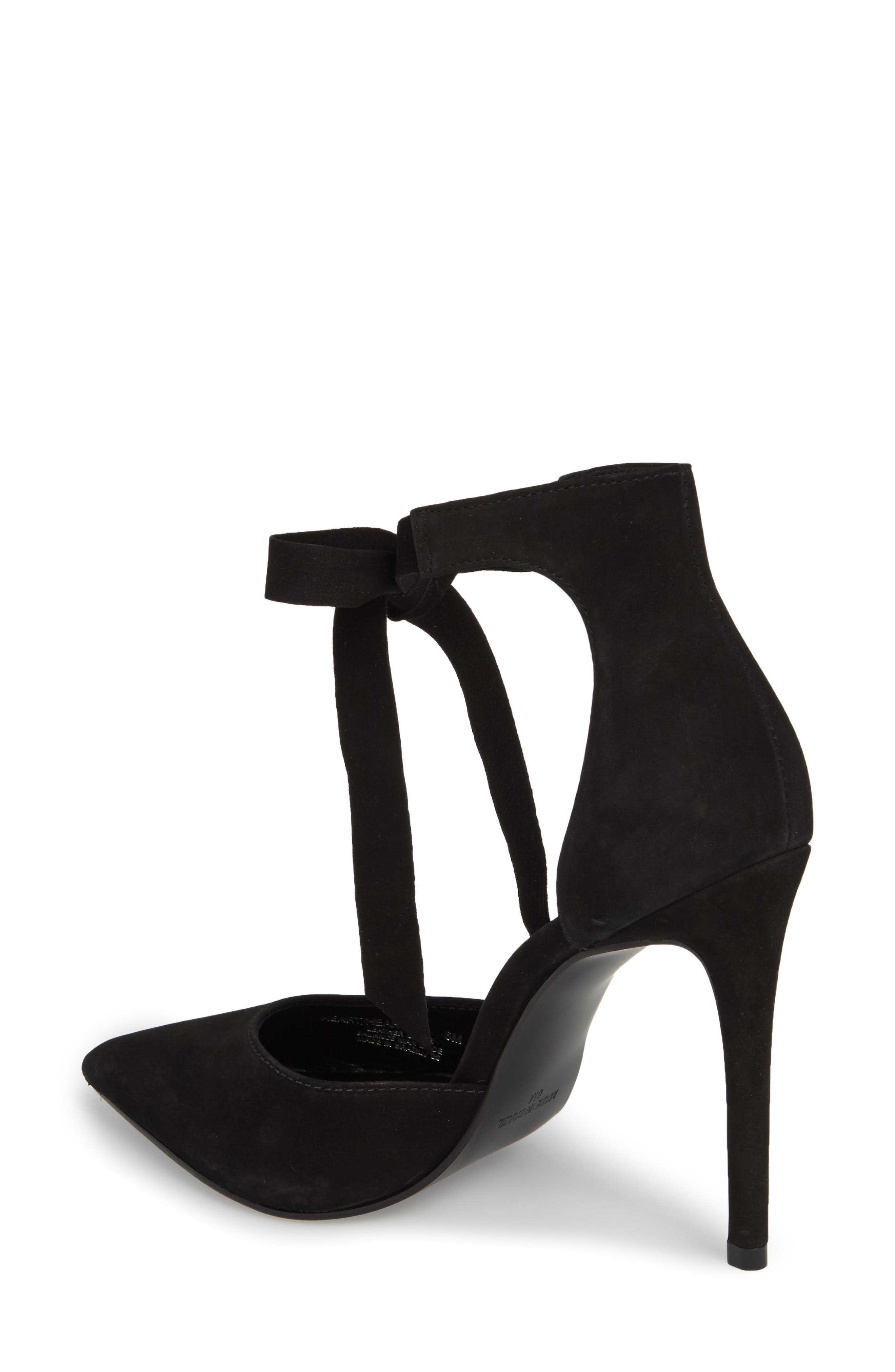 Heart Tie Pump, Alternate, color, BLACK NUBUCK