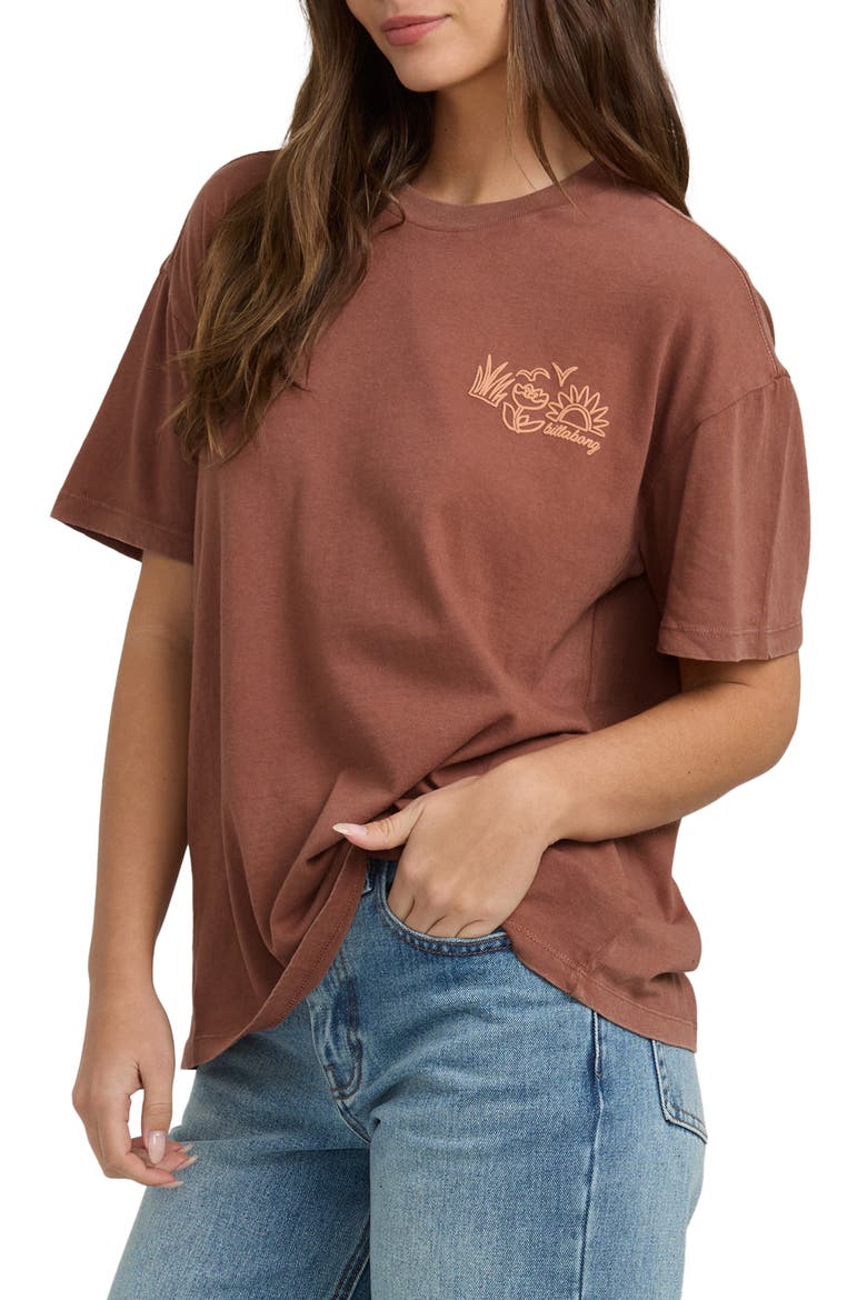 Fresh Glance Cotton Graphic T-Shirt, Alternate, color, COWHIDE