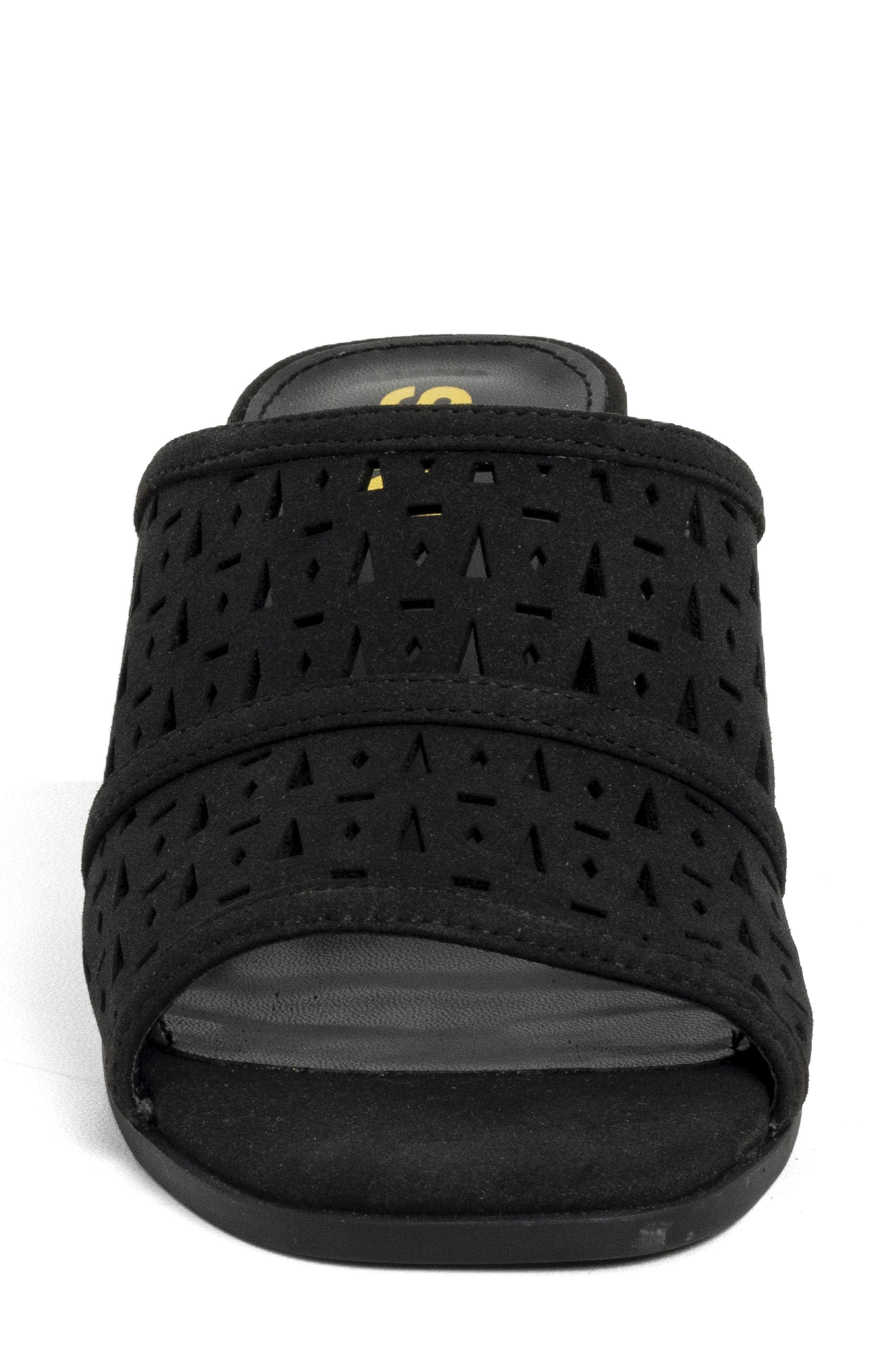 SHUSHOP Eliana Slide Sandal, Alternate, color, Black