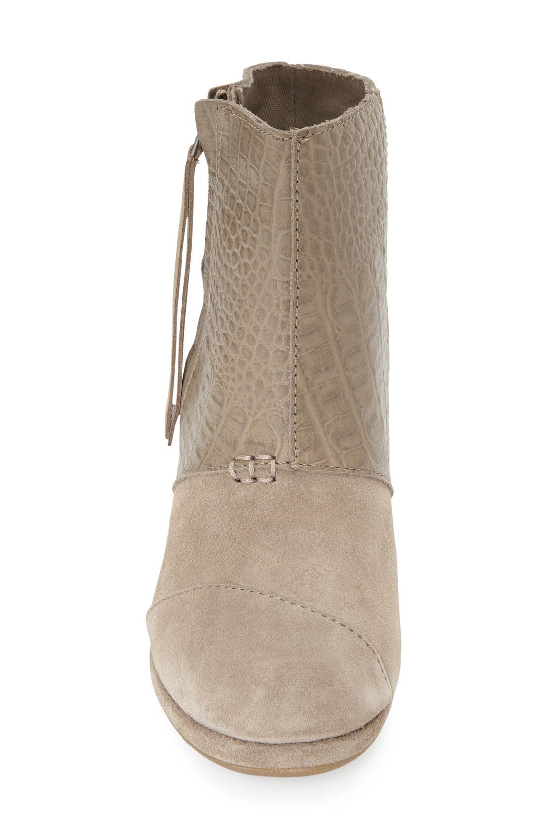 TOMS 'Desert' Wedge Bootie, Alternate, color, 