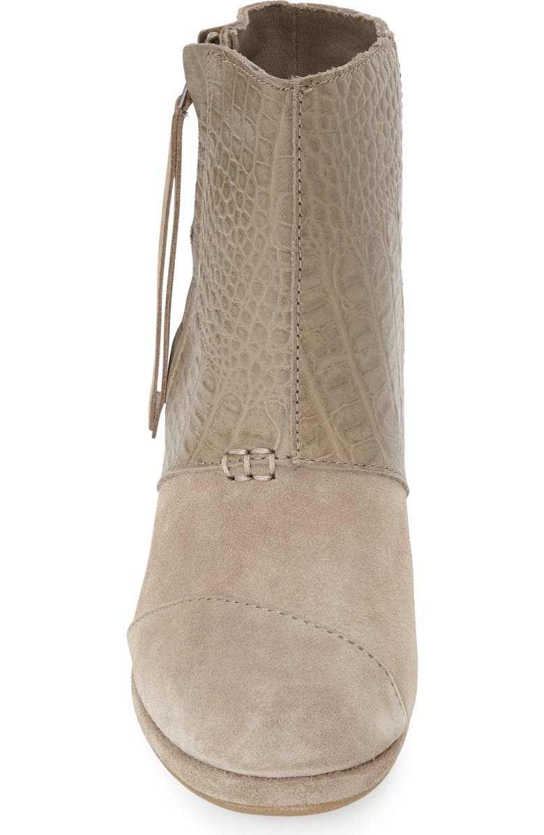 TOMS 'Desert' Wedge Bootie, Alternate, color,