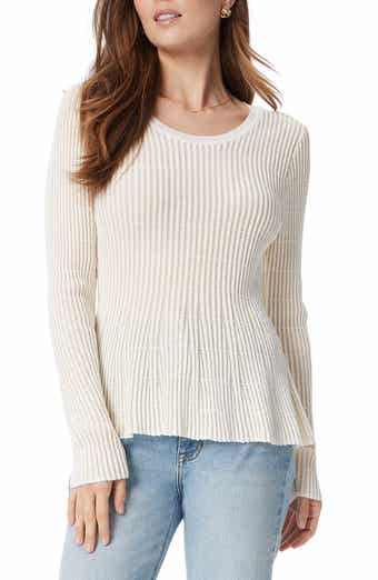 Sam Edelman Gia Crewneck Peplum Knit Top
