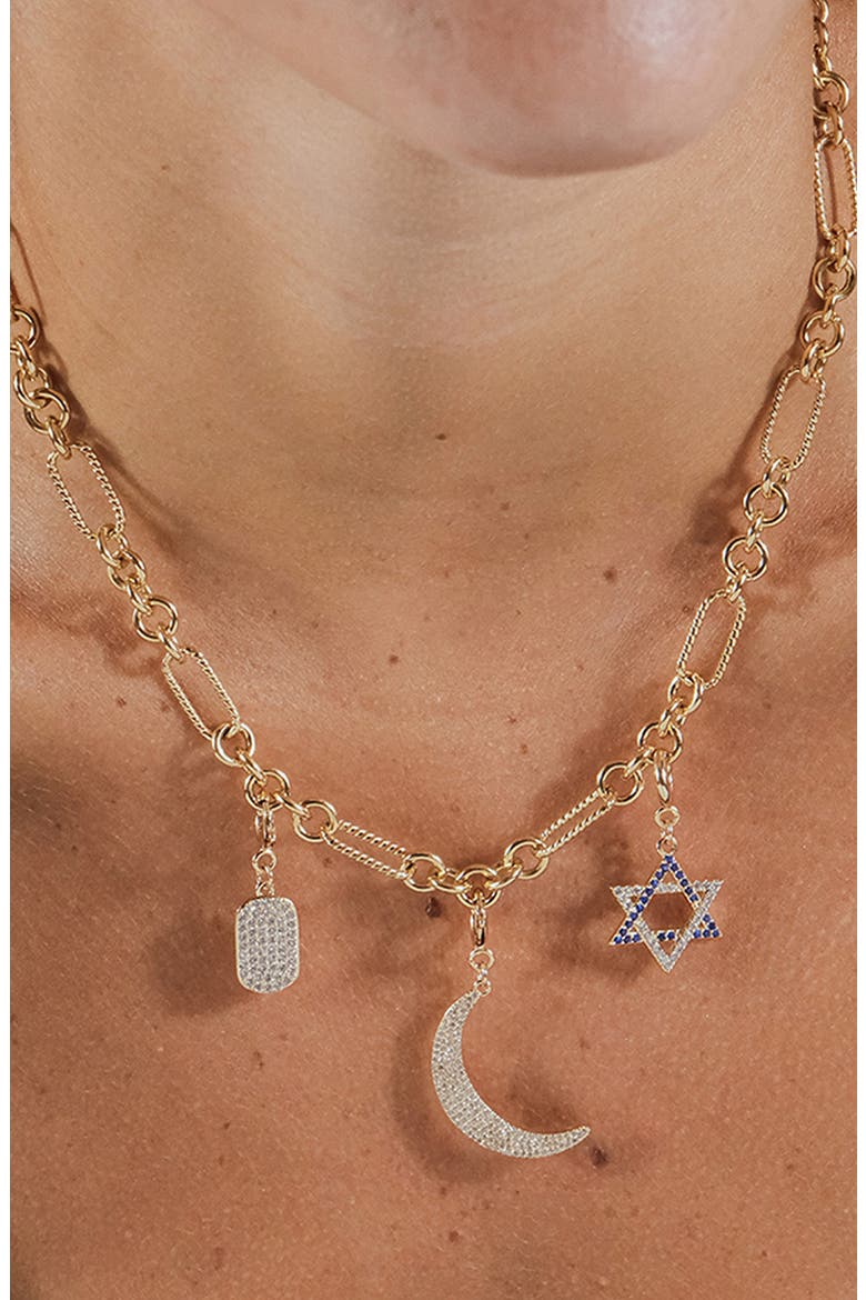 Fianna Mixed Link Chain Necklace, Alternate, color, GOLD