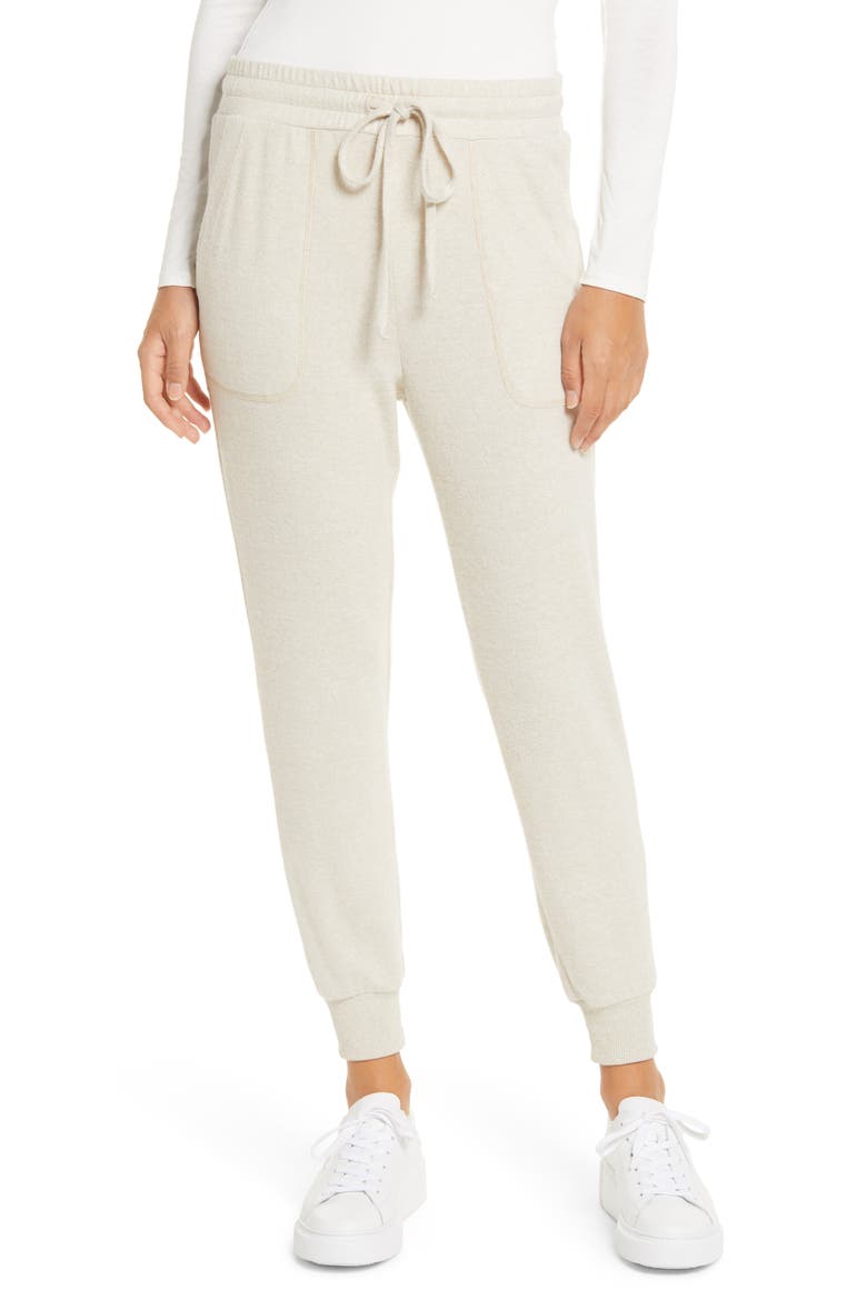 x Living in Yellow Skye Joggers (Nordstrom Exclusive), Main, color, TOASTED OATMEAL