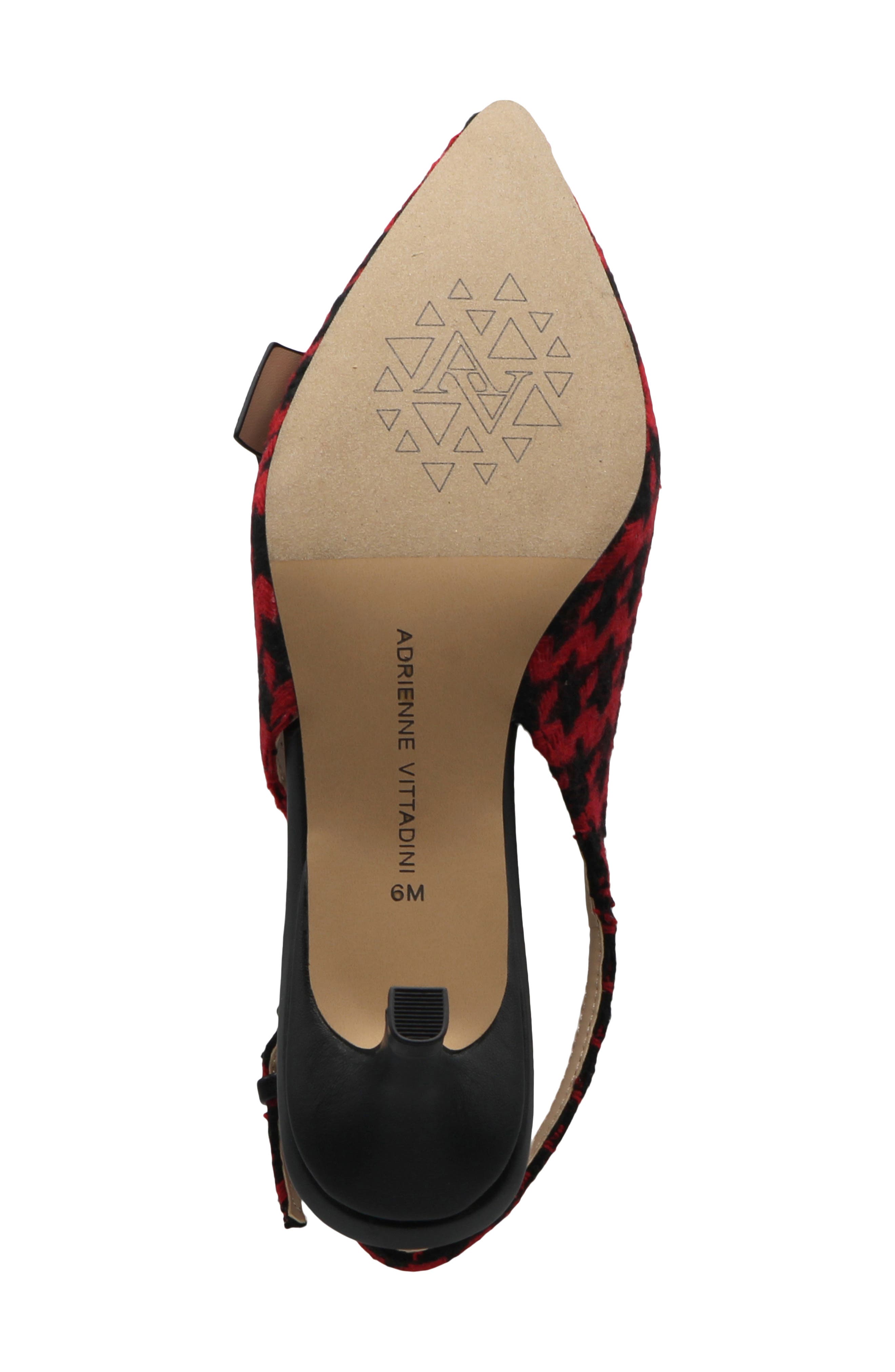 Adrienne Vittadini Sachem Slingback Pump, Alternate, color, Red Black