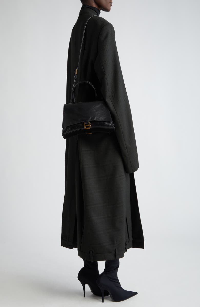 Balenciaga Crush on You Crushed Leather Shoulder Bag, Alternate, color,