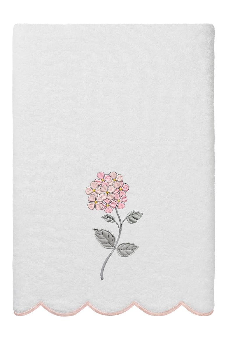 Hydea Scallop 3-Piece Towel Set, Alternate, color, WHITE/ PINK