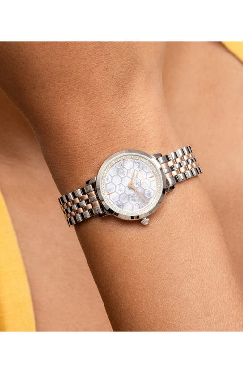Olivia Burton Honey Comb Ultra Slim Watch, 28mm In Grey