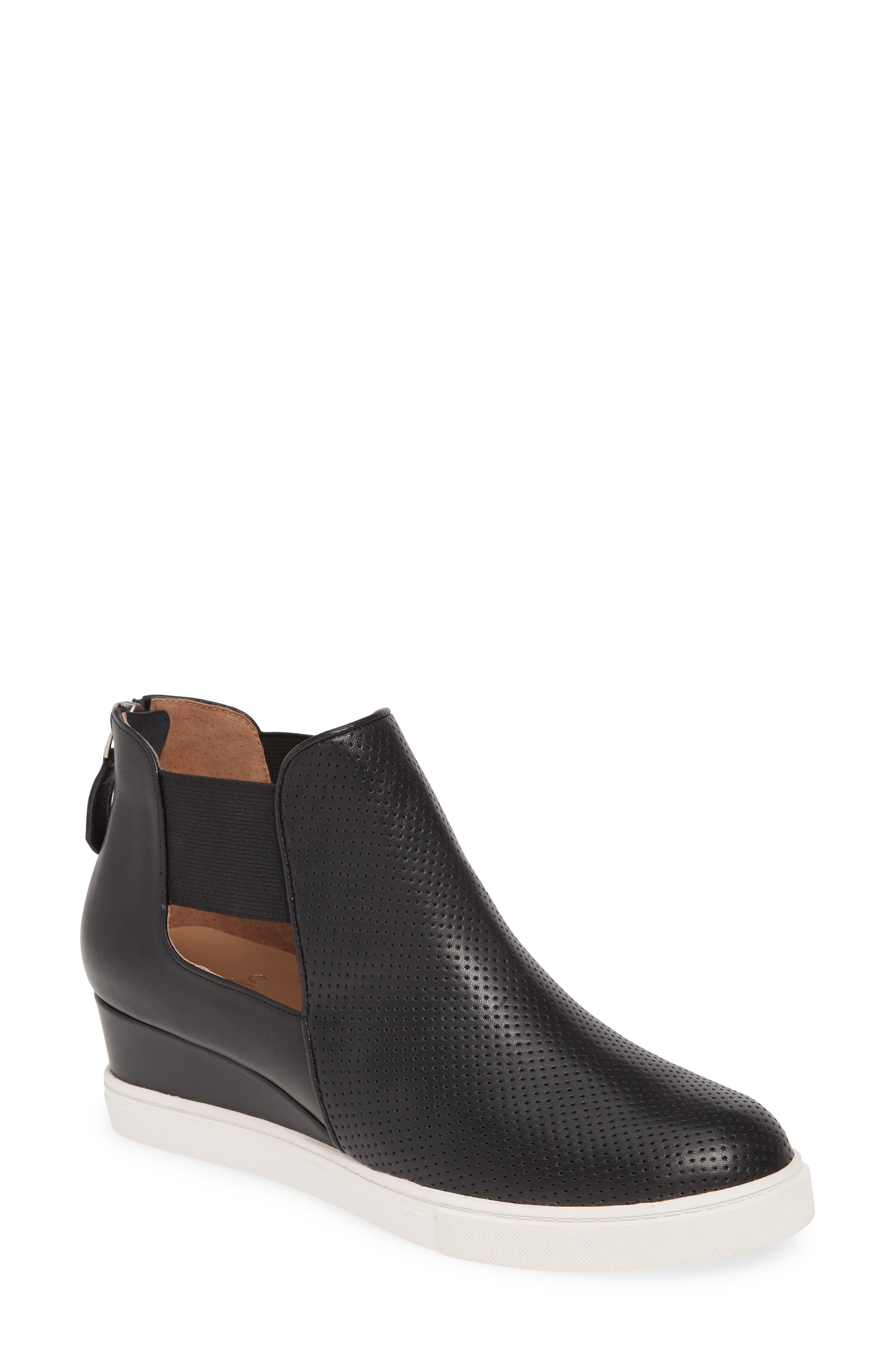 Linea Paolo Amanda Slip-On Wedge Bootie, Main, color, 