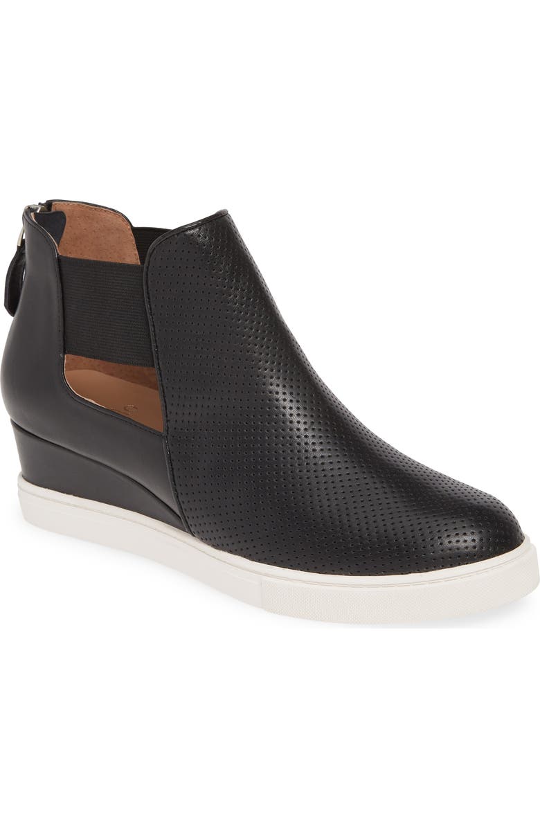 Linea Paolo Amanda Slip-On Wedge Bootie, Main, color,