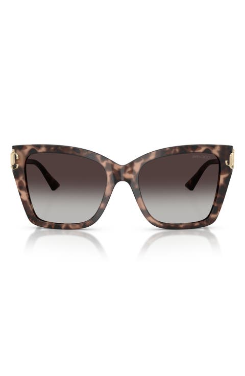54mm Gradient Square Sunglasses