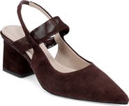 Pelle Moda Imelde Slingback Pointed Toe Mary Jane Pump