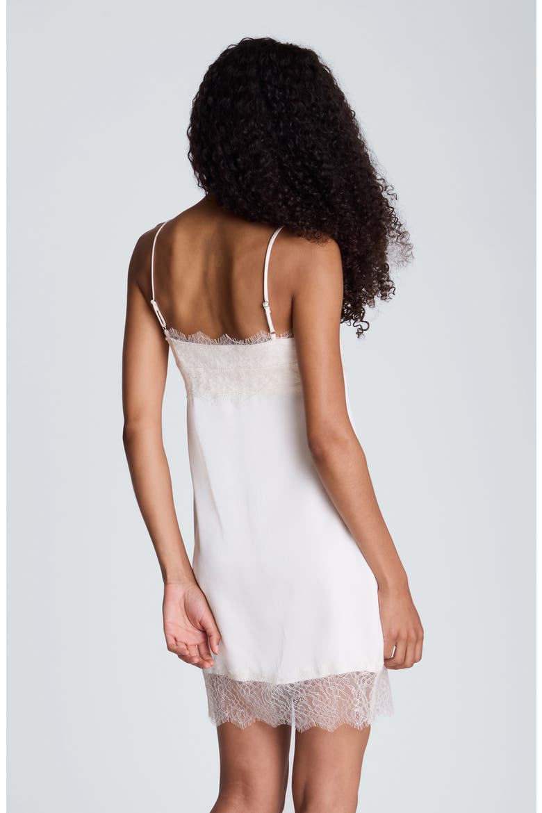 Lace Trim Slip Minidress, Alternate, color, OYSTER