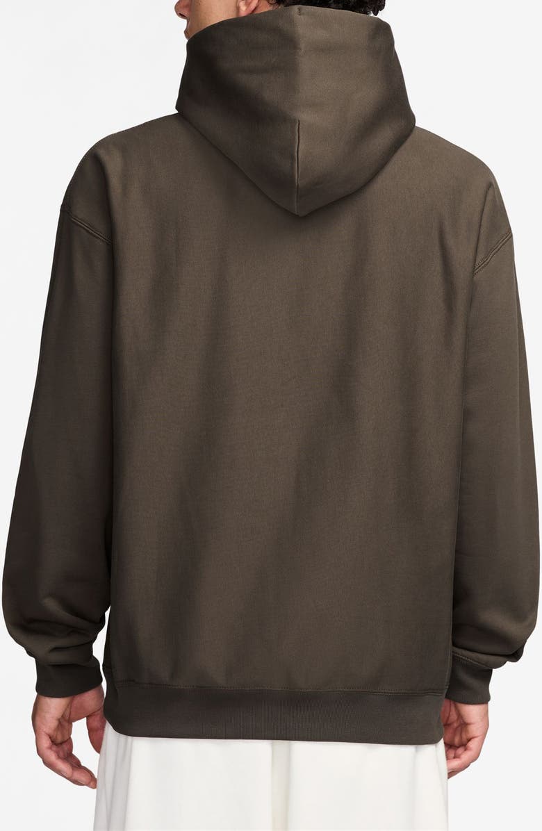 Nike Fleece Hoodie, Alternate, color, Dark Hazel/ White