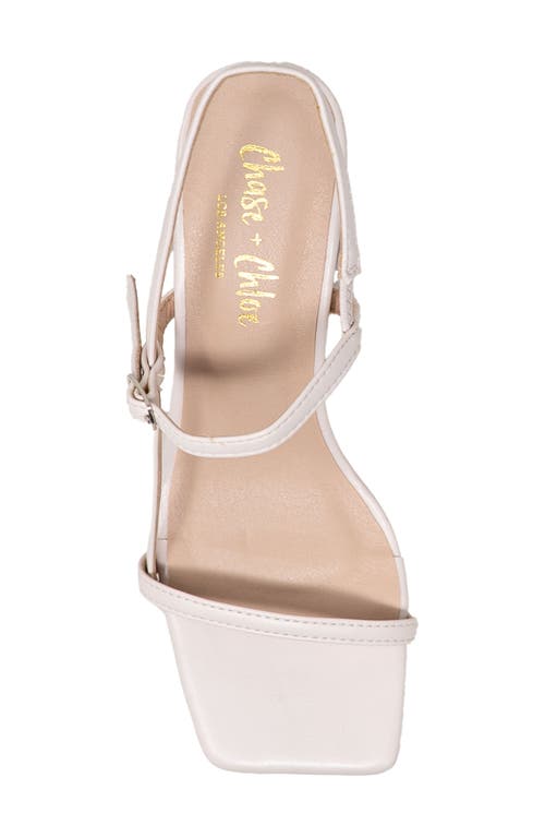 Chase & Chloe Chase And Chloe Maple Slingback Block Heel Sandal