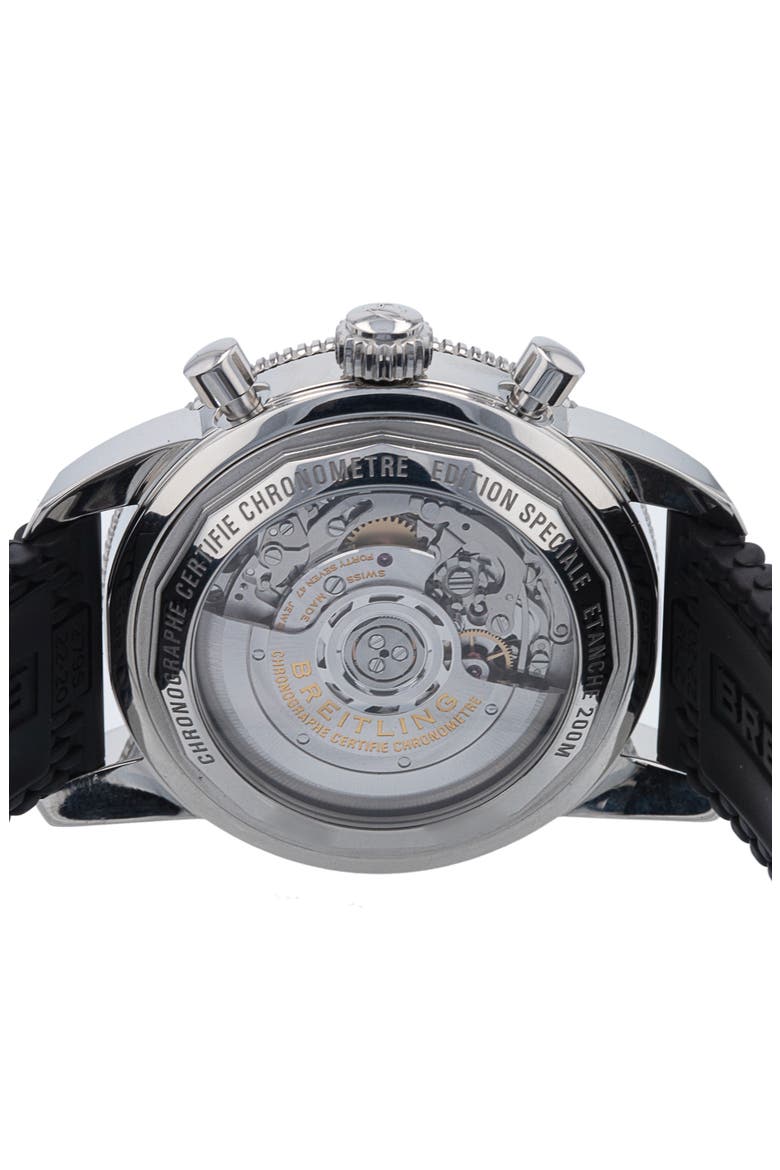 Breitling Preowned 2024 SuperOcean Heritage Chronograph 44 Watch, 44mm, Alternate, color, BLACK/ BLUE