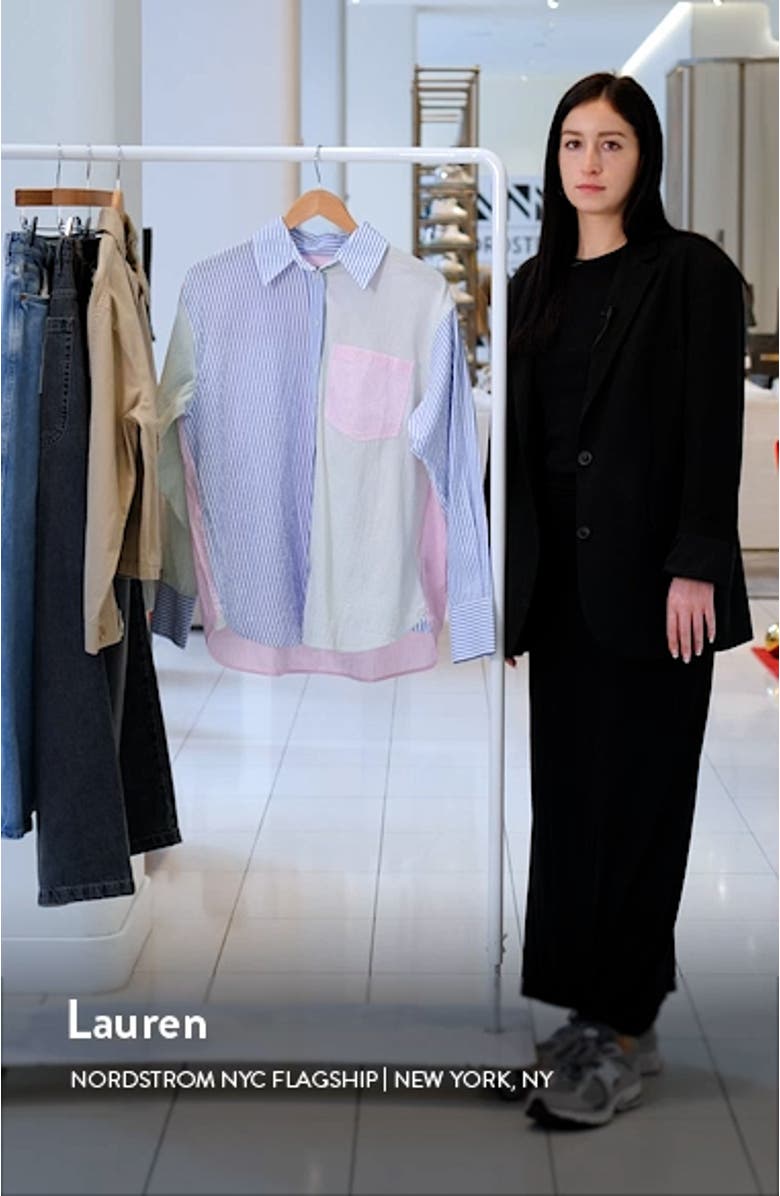 Connie Seersucker Button-Up Shirt, sales video thumbnail