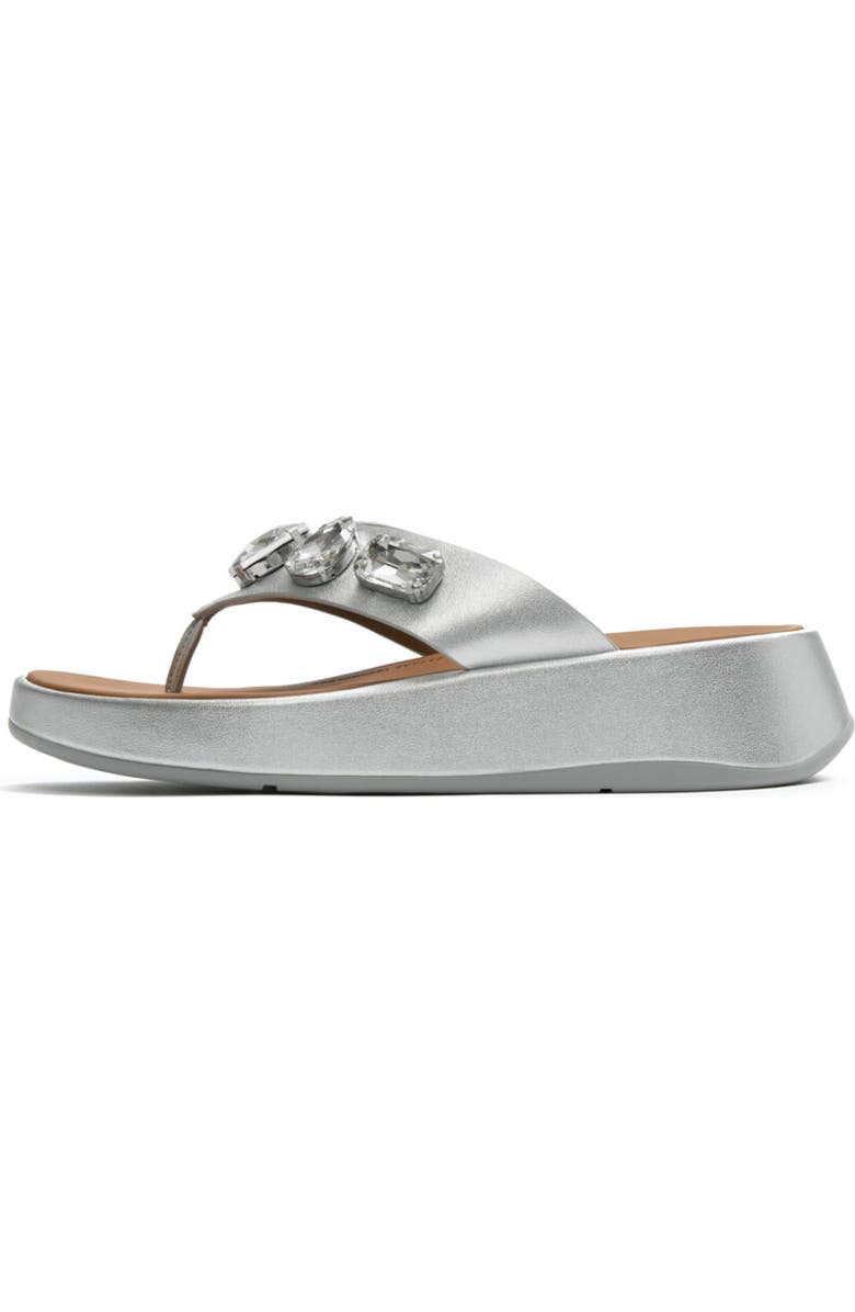 FitFlop F-Mode Ultra Toe Post Sandal, Alternate, color, Silver