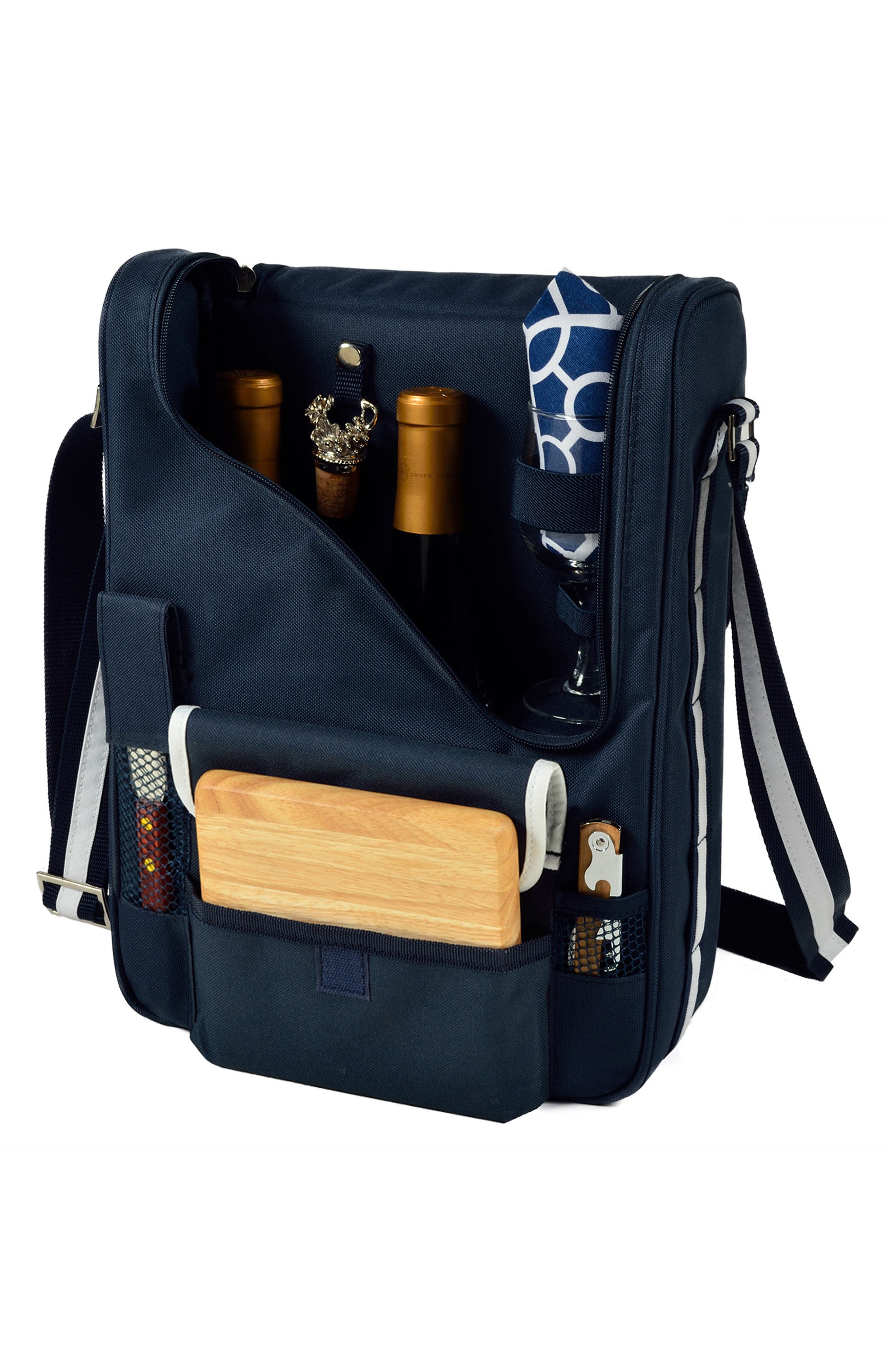 Picnic at Ascot Wine & Cheese Cooler Bag, Alternate, color, 