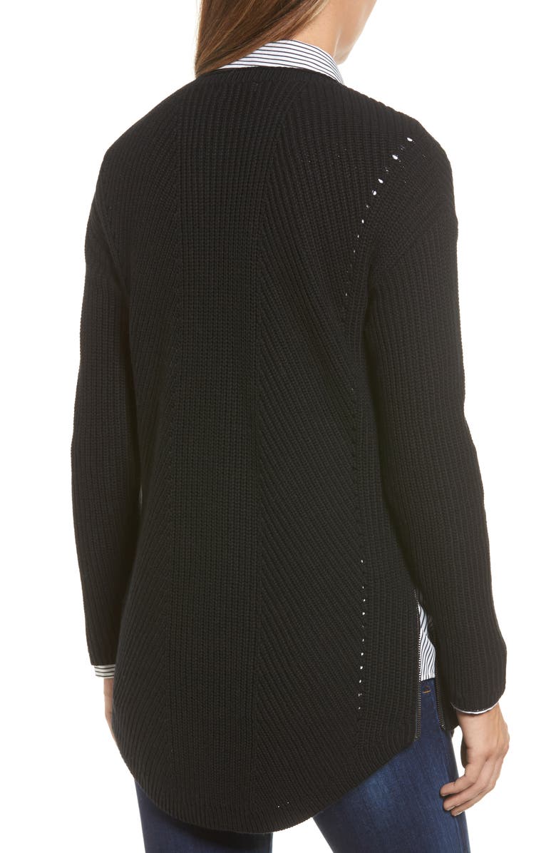 Caslon<sup>®</sup> Rib Knit Cotton Tunic, Alternate, color, 