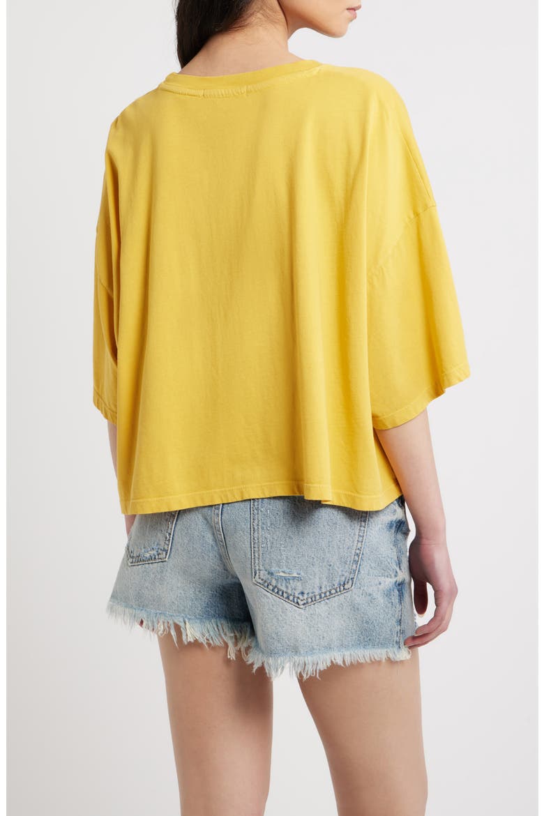 Number One in Sports Graphic Cropped T-shirt, Alternate, color, YELLOW HONEY