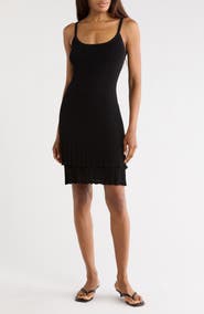 A.L.C. Lex Cotton Blend Tiered Slipdress