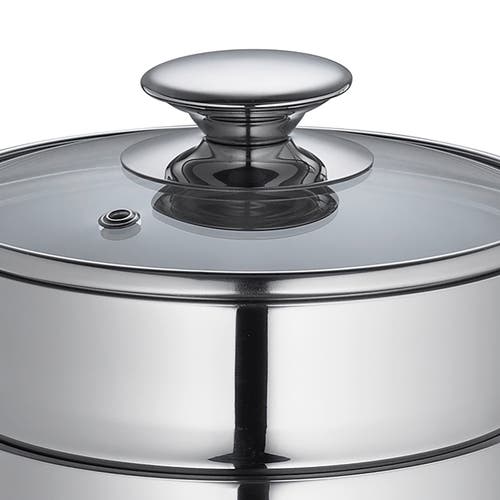 Kuchenprofi Mini Double Boiler Set W/ Glass Lid, 1.6 Qt., 5.5-inch Diameter In Silver