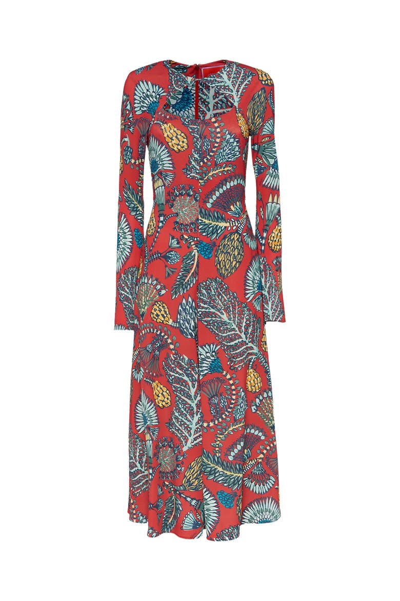 Farfalla Dress Sicomore Red, Alternate, color, Sicomore Red