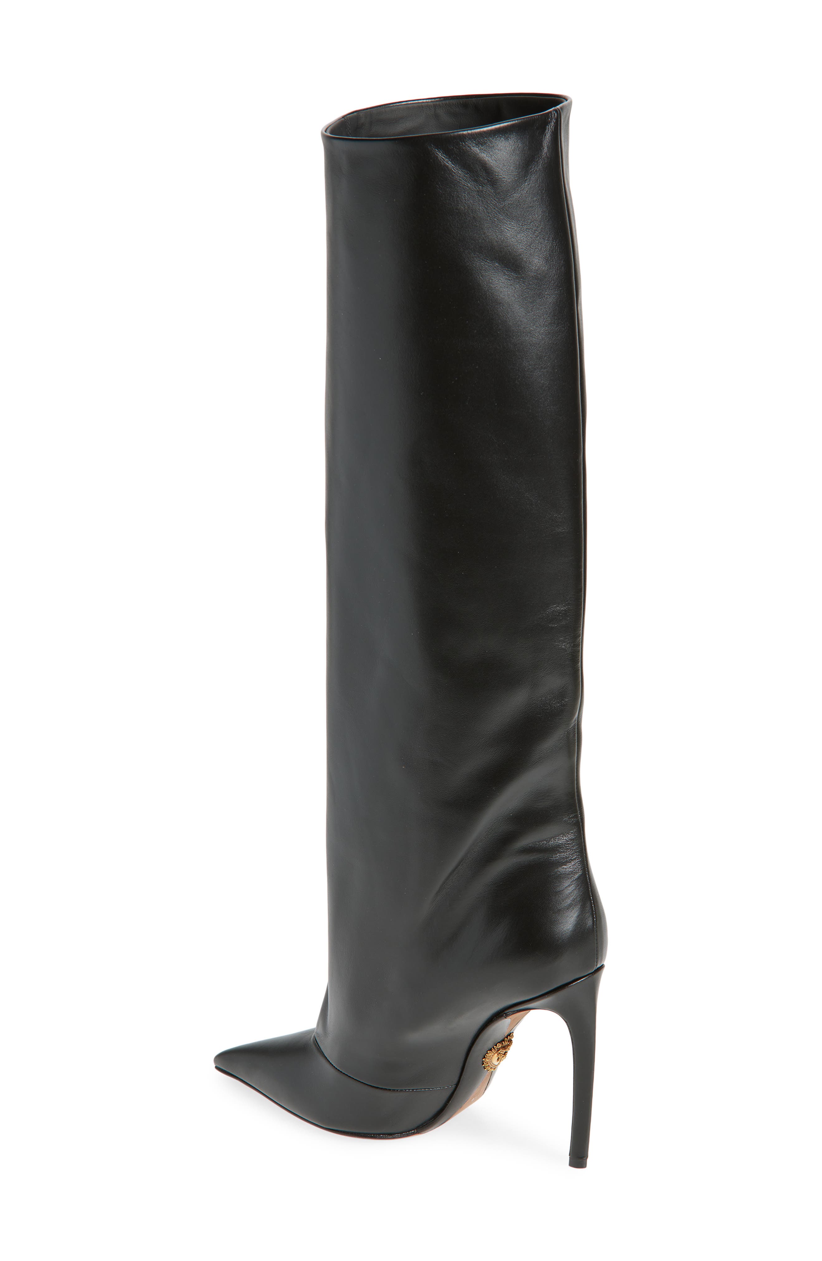 Dolce&Gabbana Devotion Knee High Boot, Alternate, color, 80999 Nero