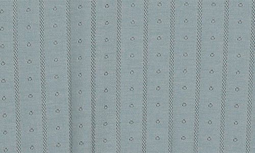 Maniere Manière Bebe Pointelle Footie In Blue