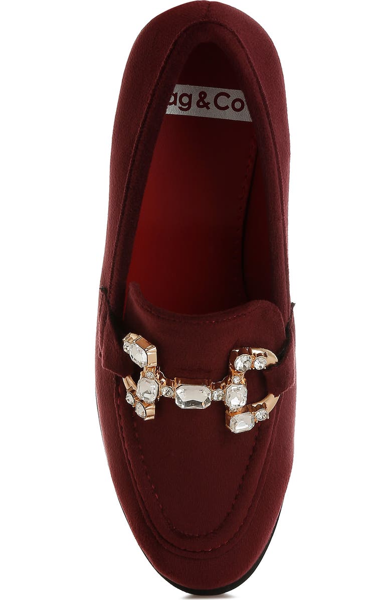 Rag & Co Maestro Bit Loafer, Alternate, color, Burgundy