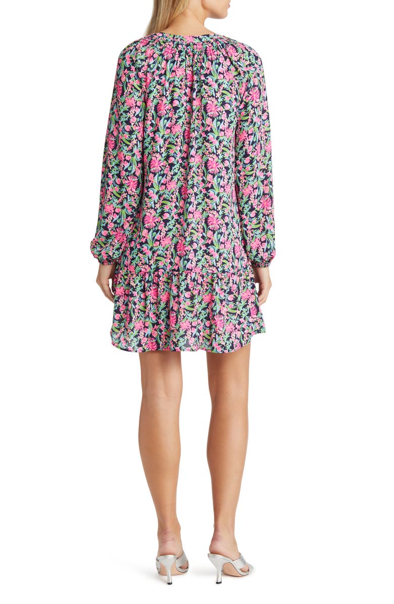 Lilly Pulitzer<sup>®</sup> Lucee Floral Print Long Sleeve Dress, Alternate, color,