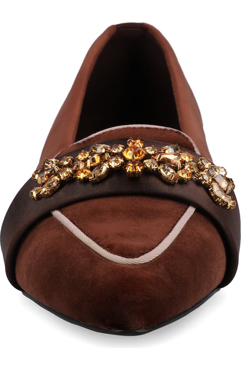 Birdies The Sparrow Loafer Velvet Jewel, Alternate, color, Brandy