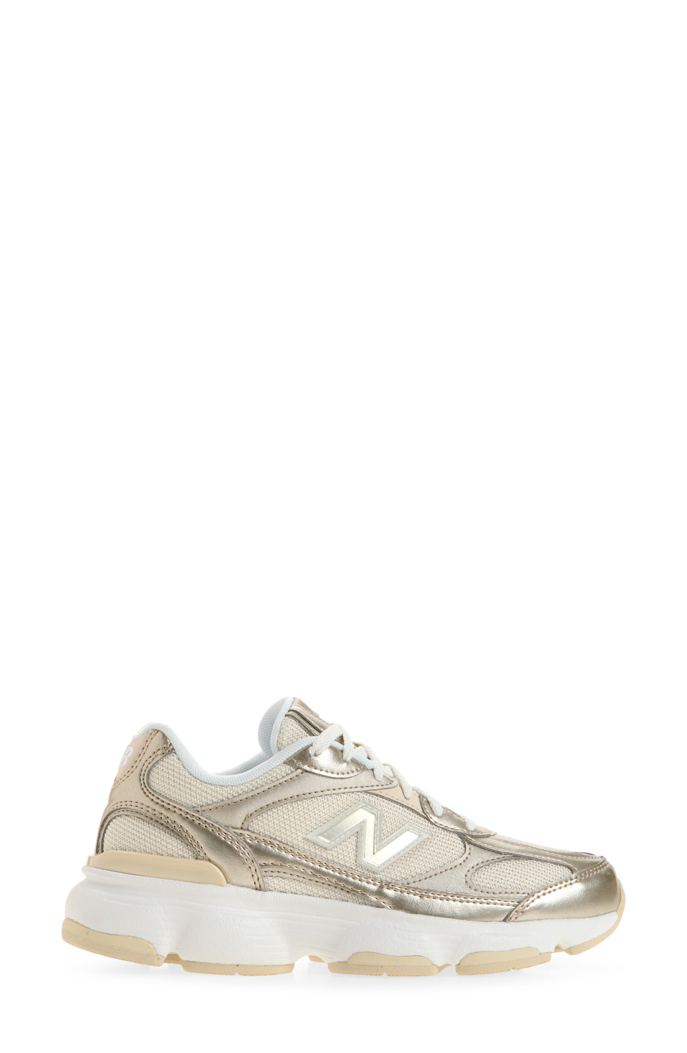 603 Sneaker, Alternate, color, LINEN/ LIGHT GOLD METALLIC