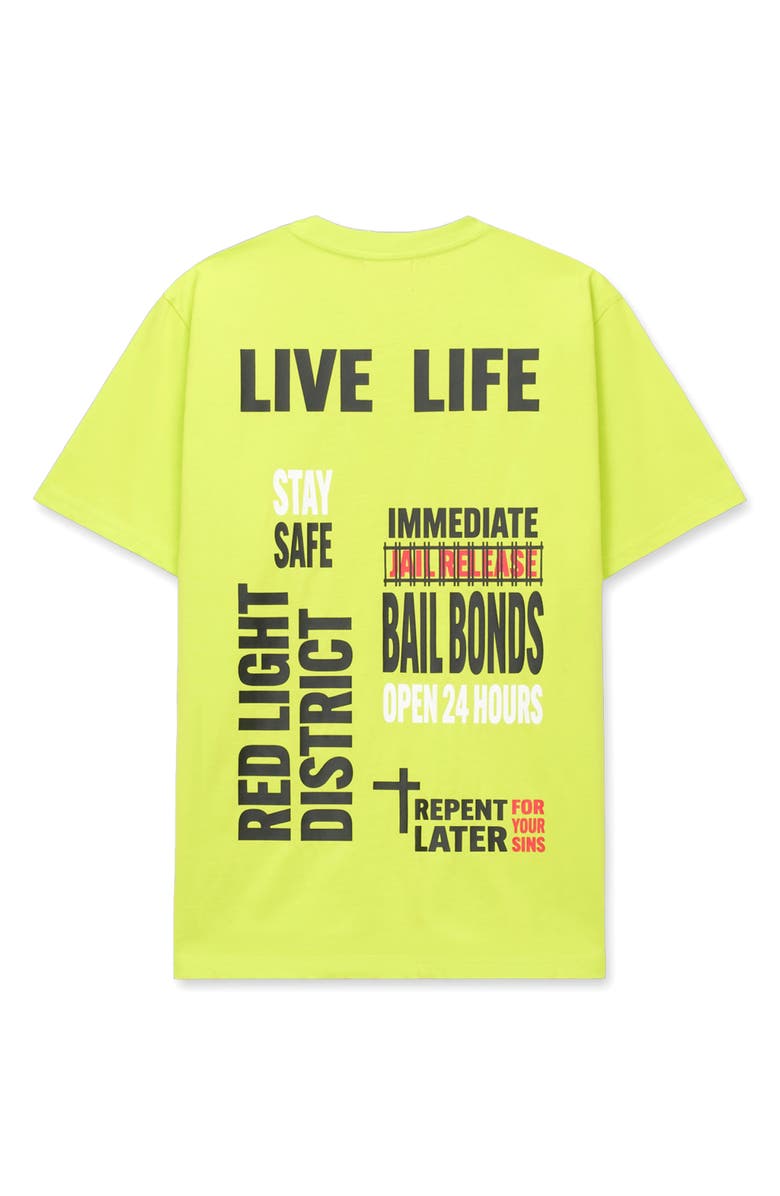 RtA Liam Neon Underground Cotton Graphic T-Shirt, Alternate, color, Neon Underground