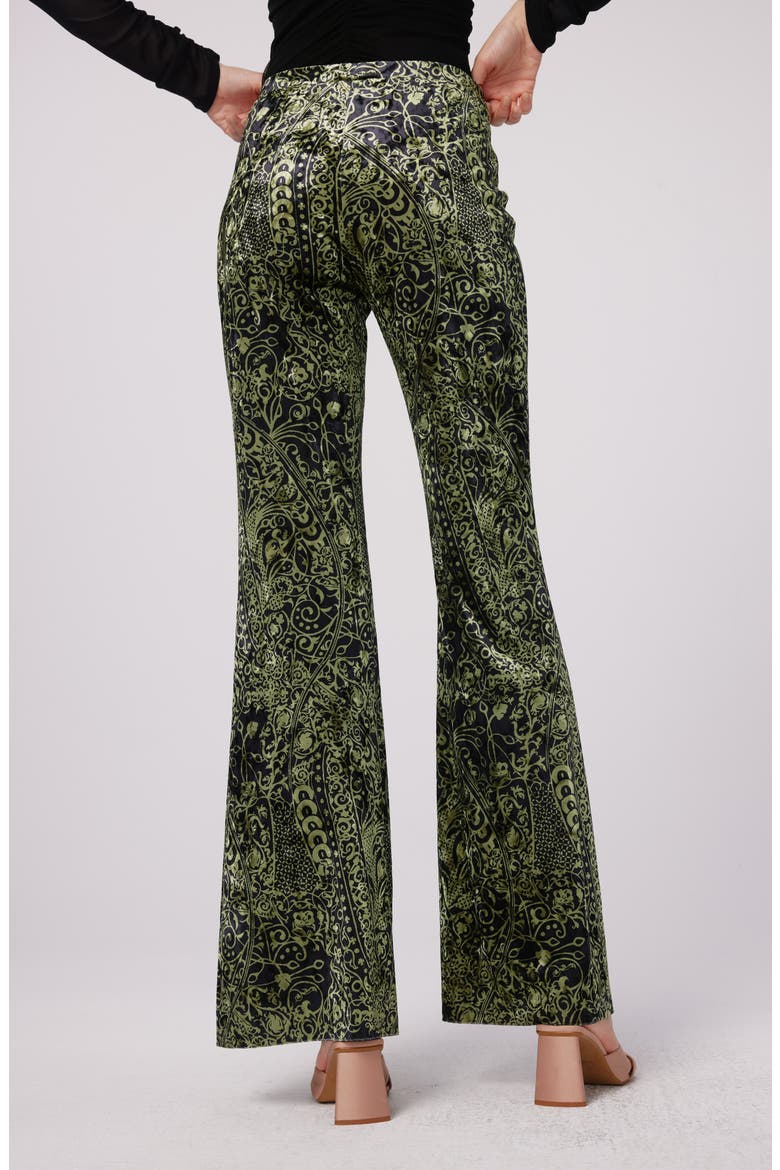 Ruthette Paisley Velvet Pants, Alternate, color, LACED UP