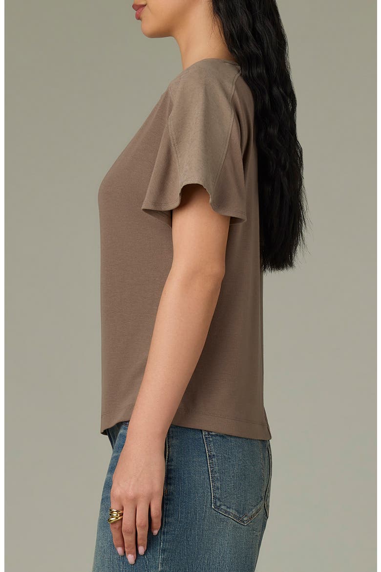 Mixed Media Knit Top, Alternate, color, OYSTER MUSHROOM