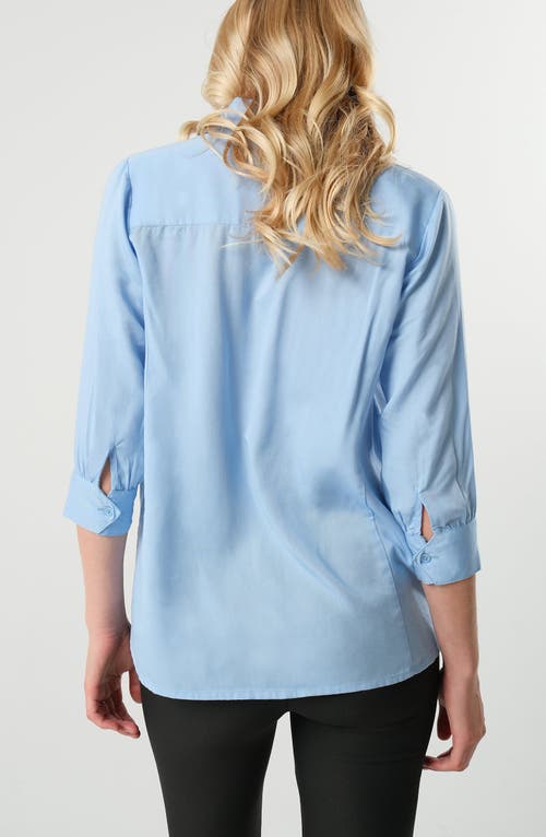 Marion No-gap 3/4 Sleeve Maternity & Nursing Button Down Shirt