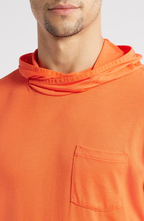 Free Fly Bamboo Lightweight Hoodie In Tigerlily In Orange