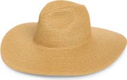 Nordstrom Packable Wide Brim Straw Panama Hat