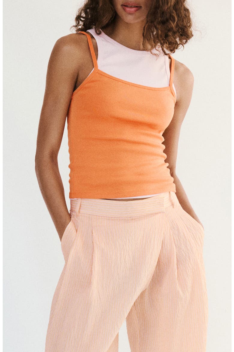 Layered Tank, Alternate, color, ORANGE