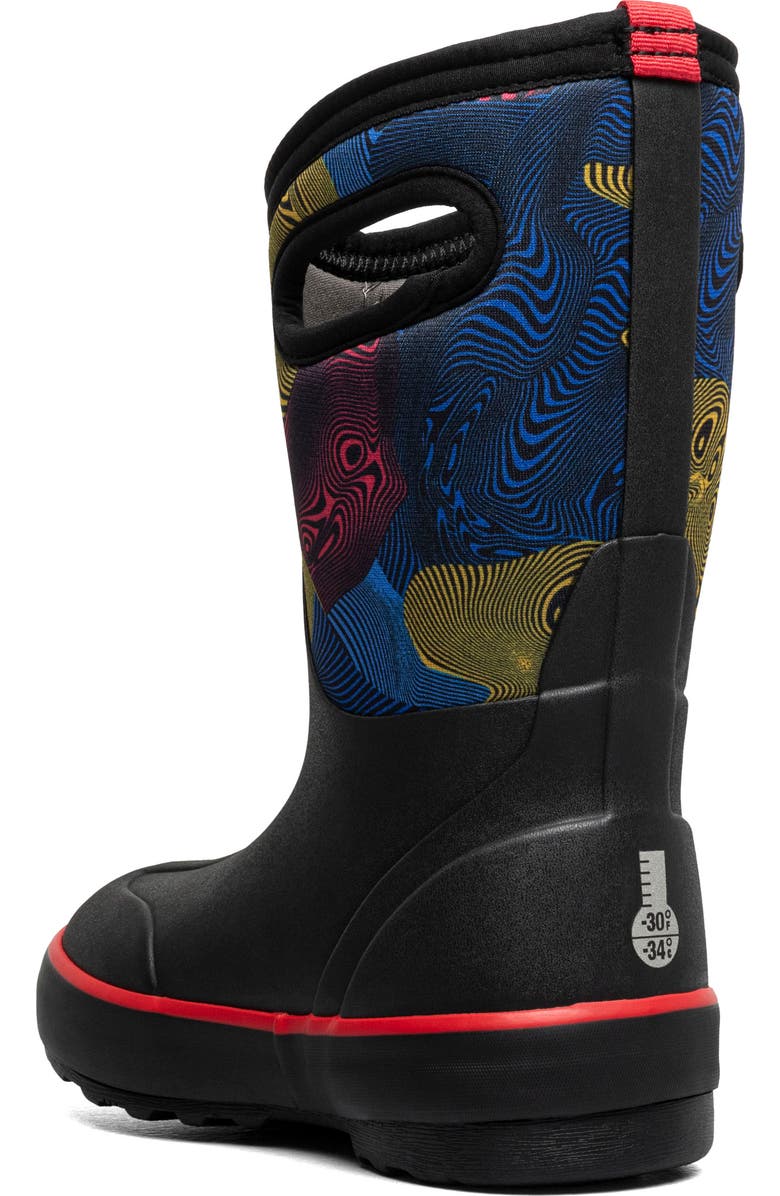 Bogs Kids' Classic II Warped Waterproof Boot, Alternate, color,