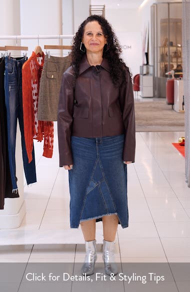 Sabina Faux Leather Jacket